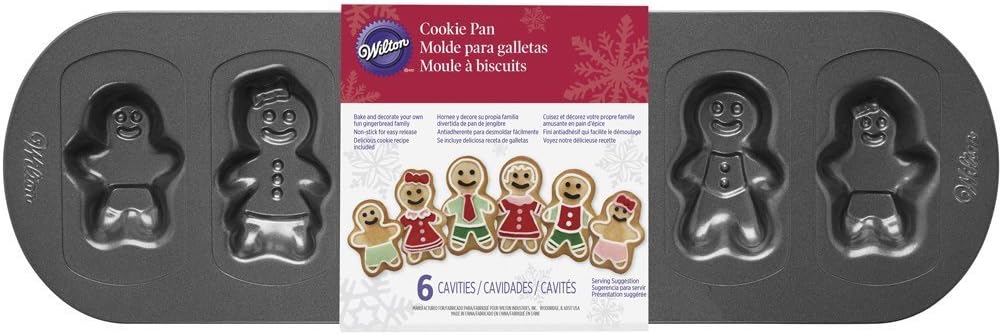 Kakeform kjeksform, Pepperkakefamilie, 6 hull