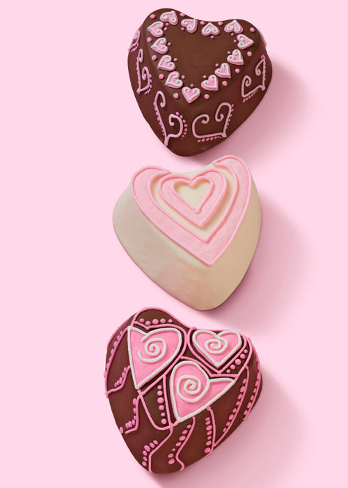 Kakeform kjeksform, Decorated Heart, 6 hull 4