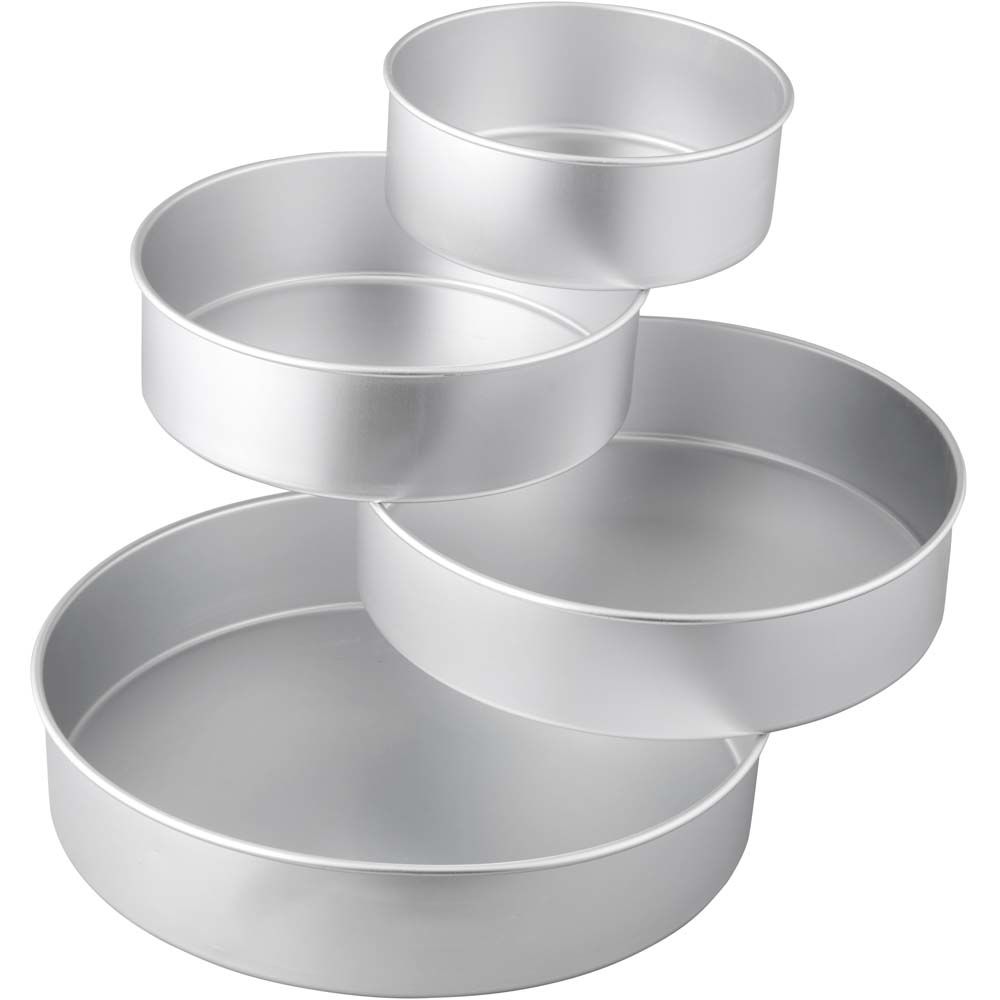 Kakeform Rundt, sett 4 stk, 20, 25, 30 og 35 cm 3