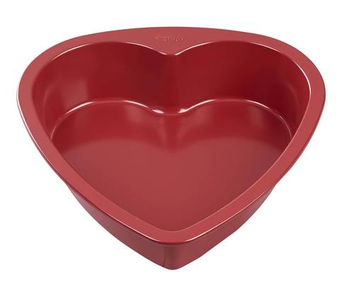 Kakeform Hjerte Rød Nonstick, 23 cm