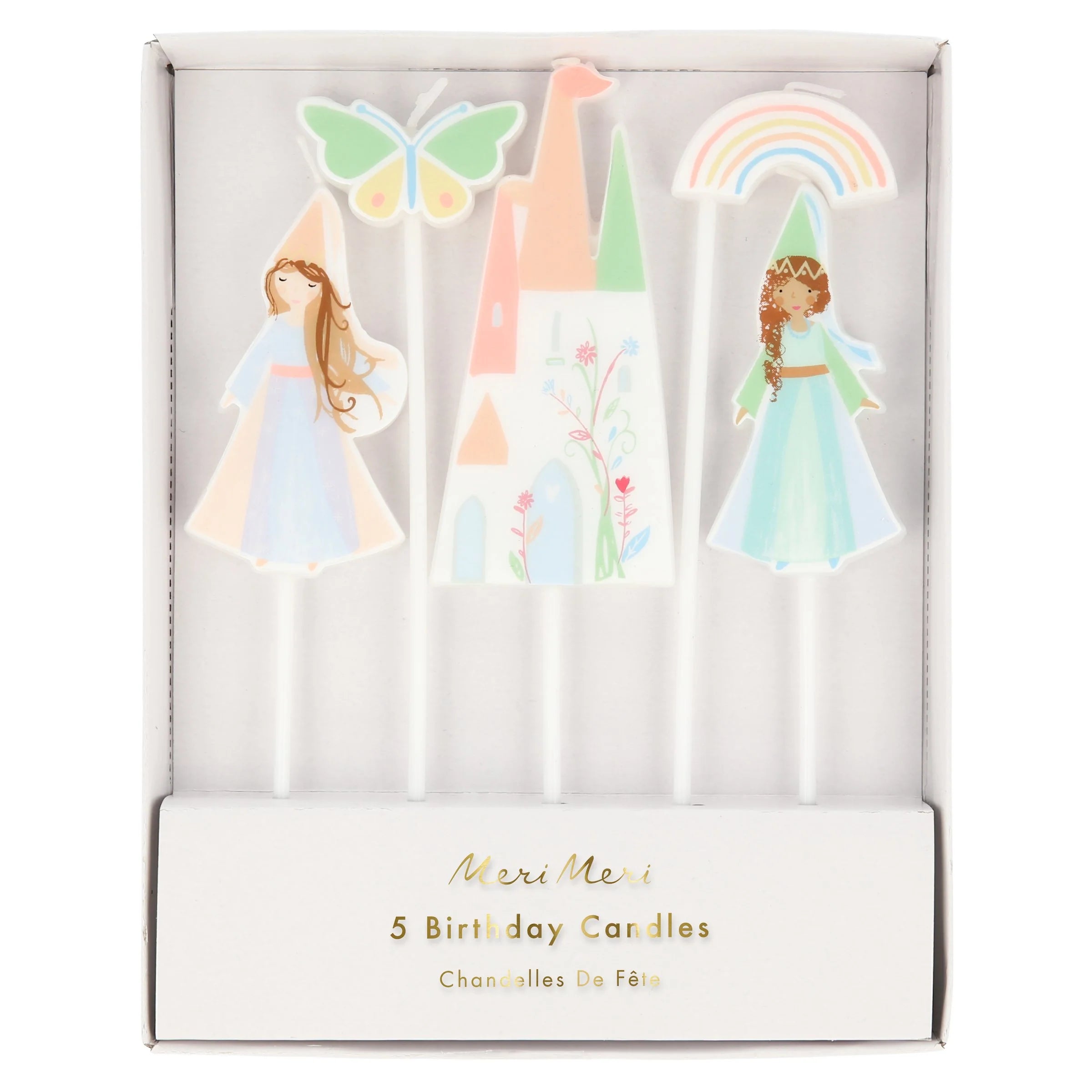 Meri Meri Kakelys Prinsesse 5stk