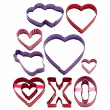 Utstikkersett Valentine 9 deler
