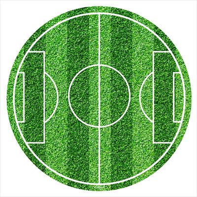 Kakebilde Fotball 20 cm, Sukkerfri