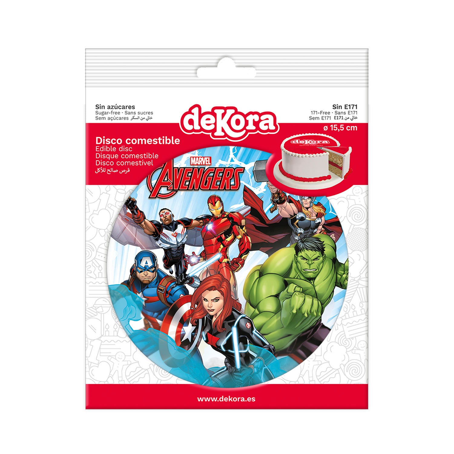 Kakebilde Wafer Avengers 15,5 cm