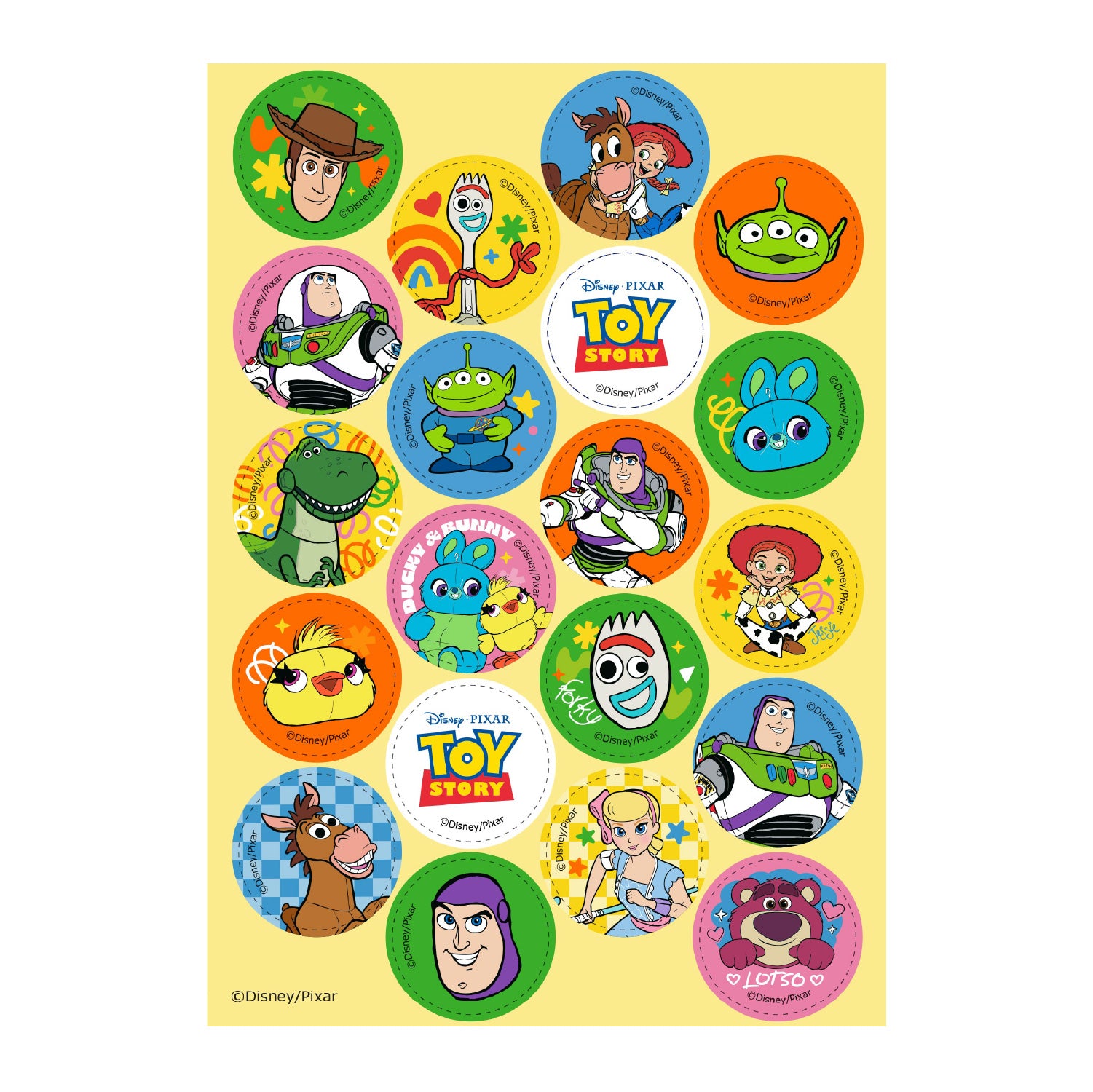 Kakebilde Cupcakes Toy Story 3,4cm