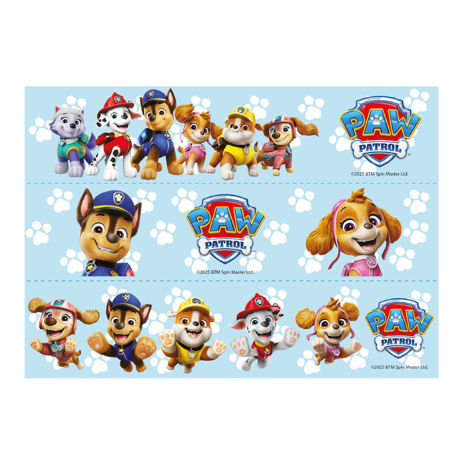 Kakebilde Paw Patrol Ribbons 14,8X21CM
