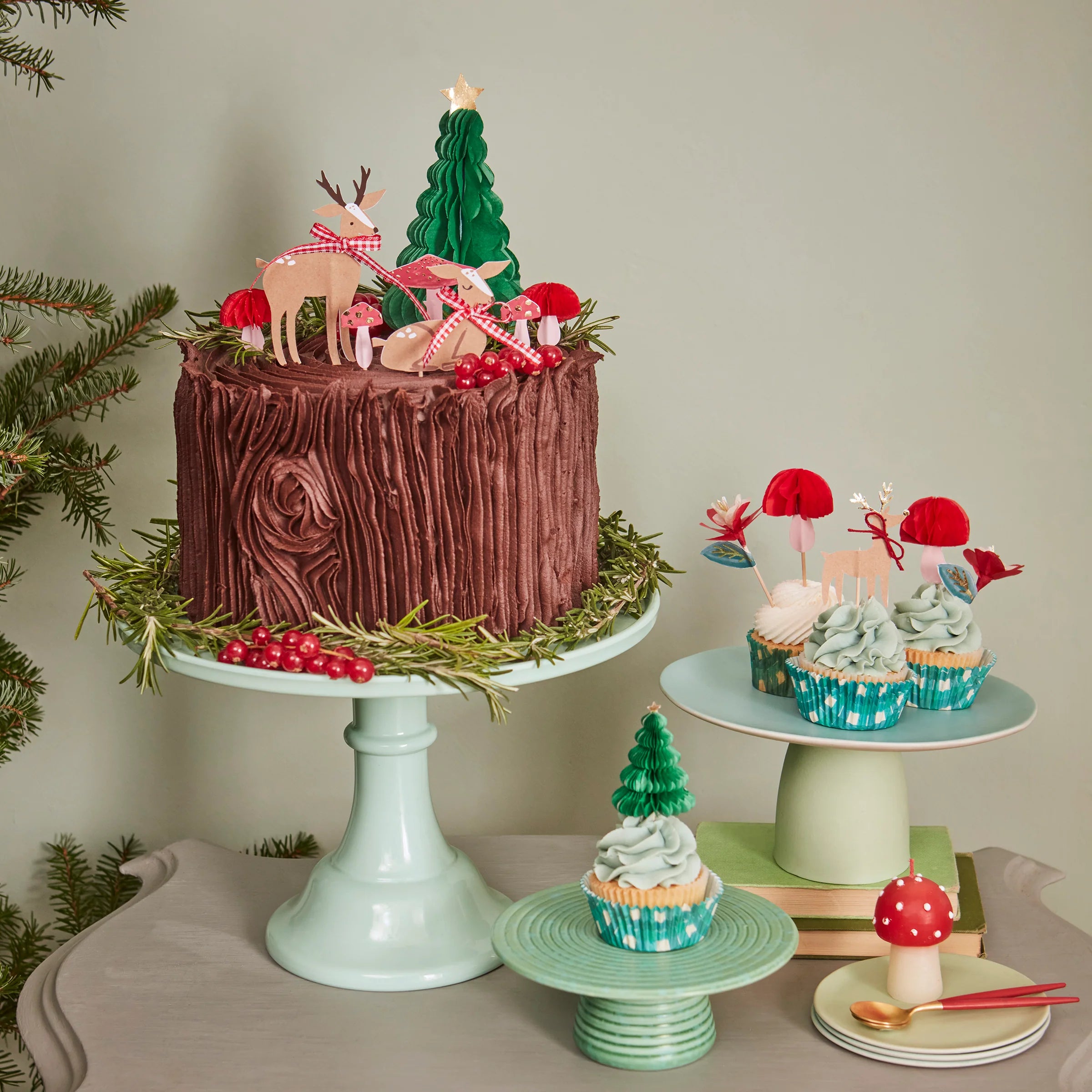 Meri Meri Cupcake Kit Vinterskog 48 dl