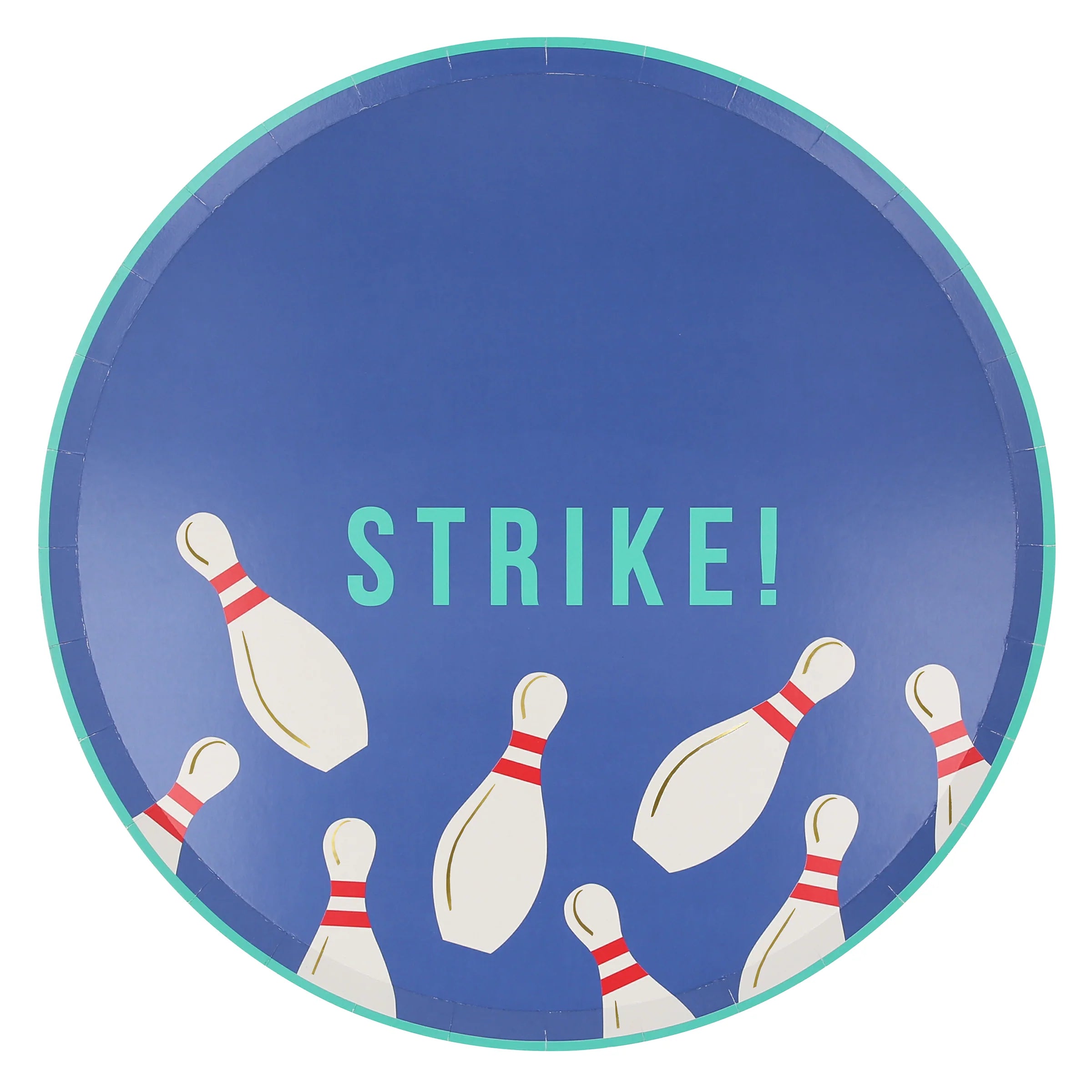 Meri Meri Papptallerken Bowling, 8 stk