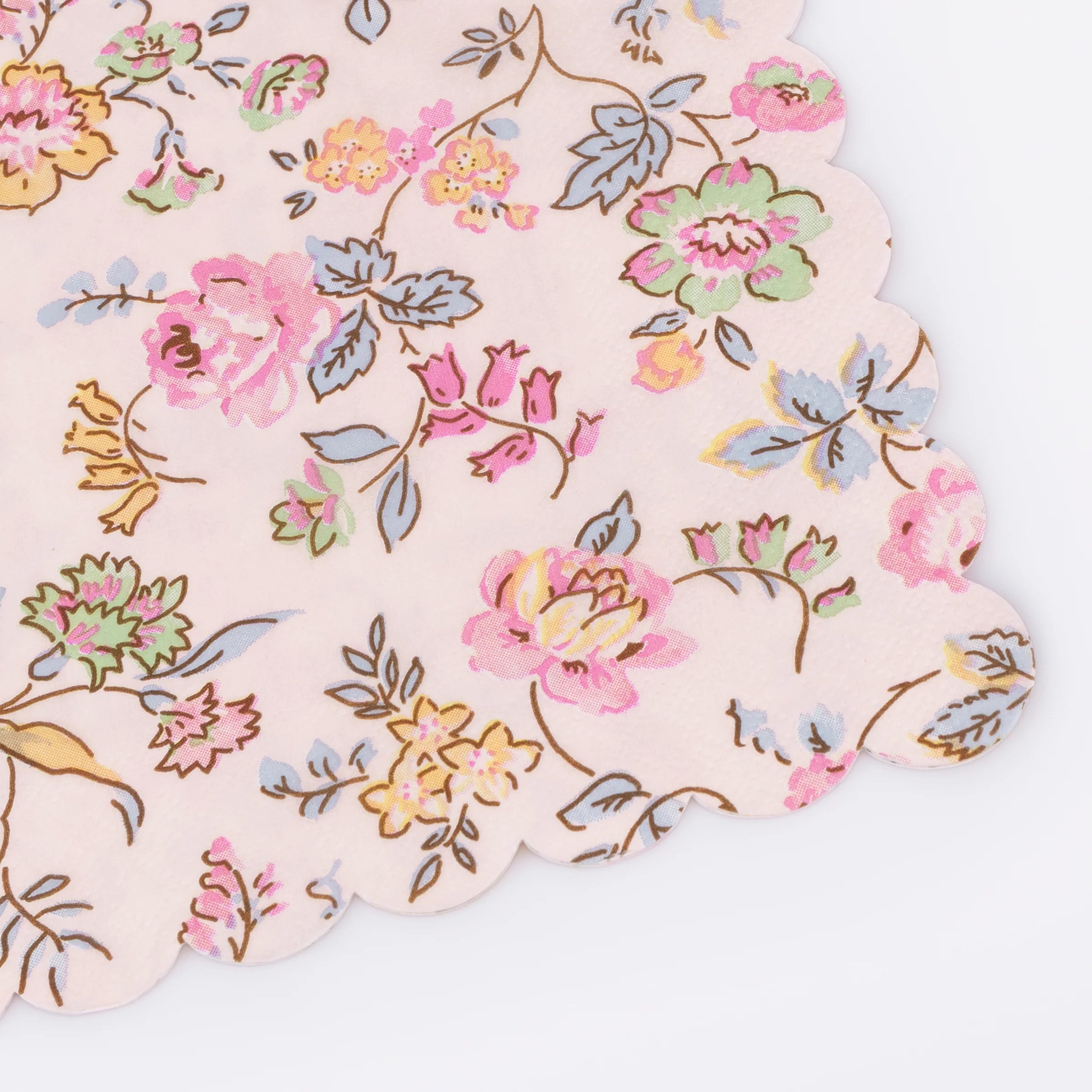 Meri Meri Servietter Rosa Chintz, 16 stk