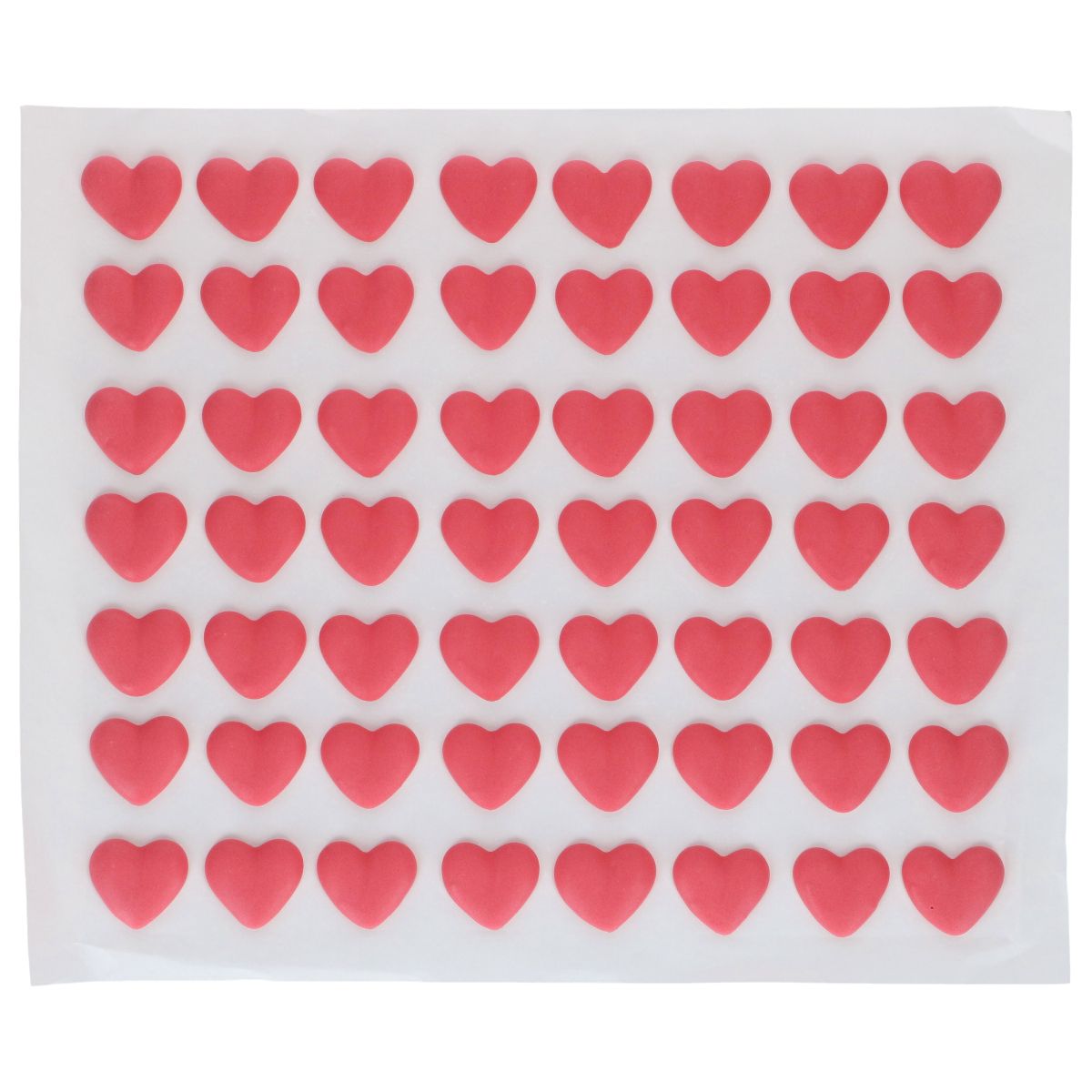 Kakepynt spiselig røde hjerter 336 stk