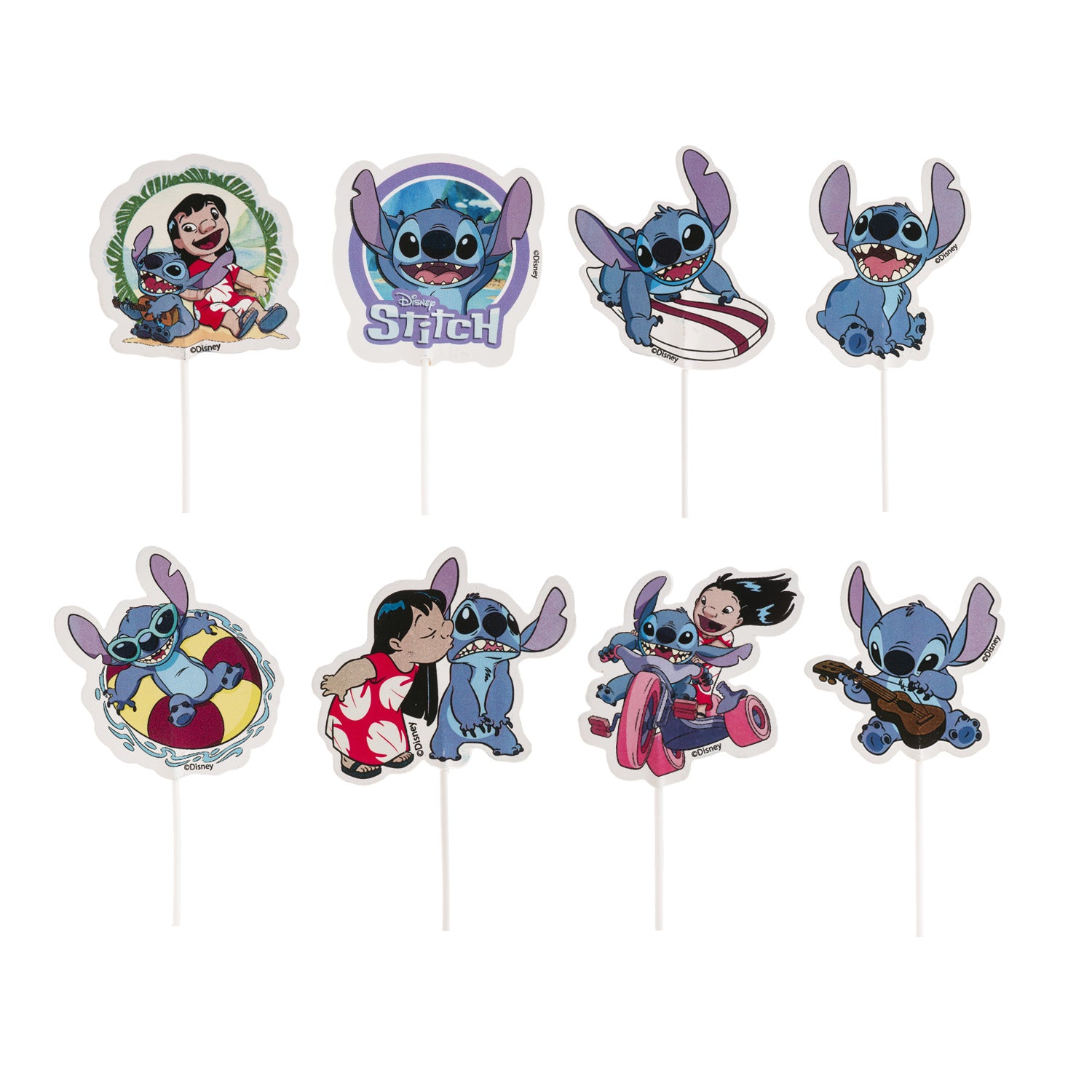 Kaketopper Stitch 8 stk
