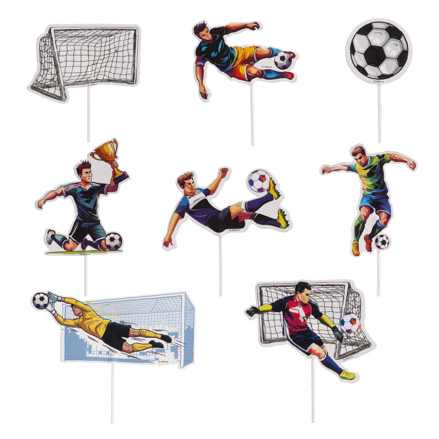 Kaketopper Fotball 16stk