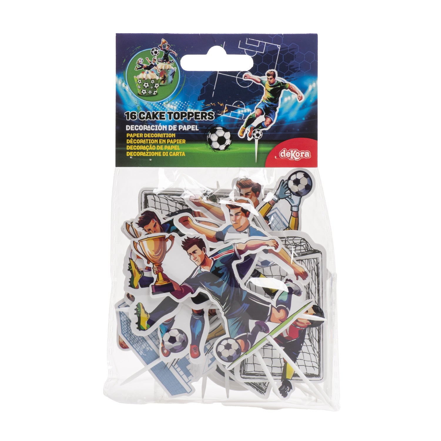 Kaketopper Fotball 16stk