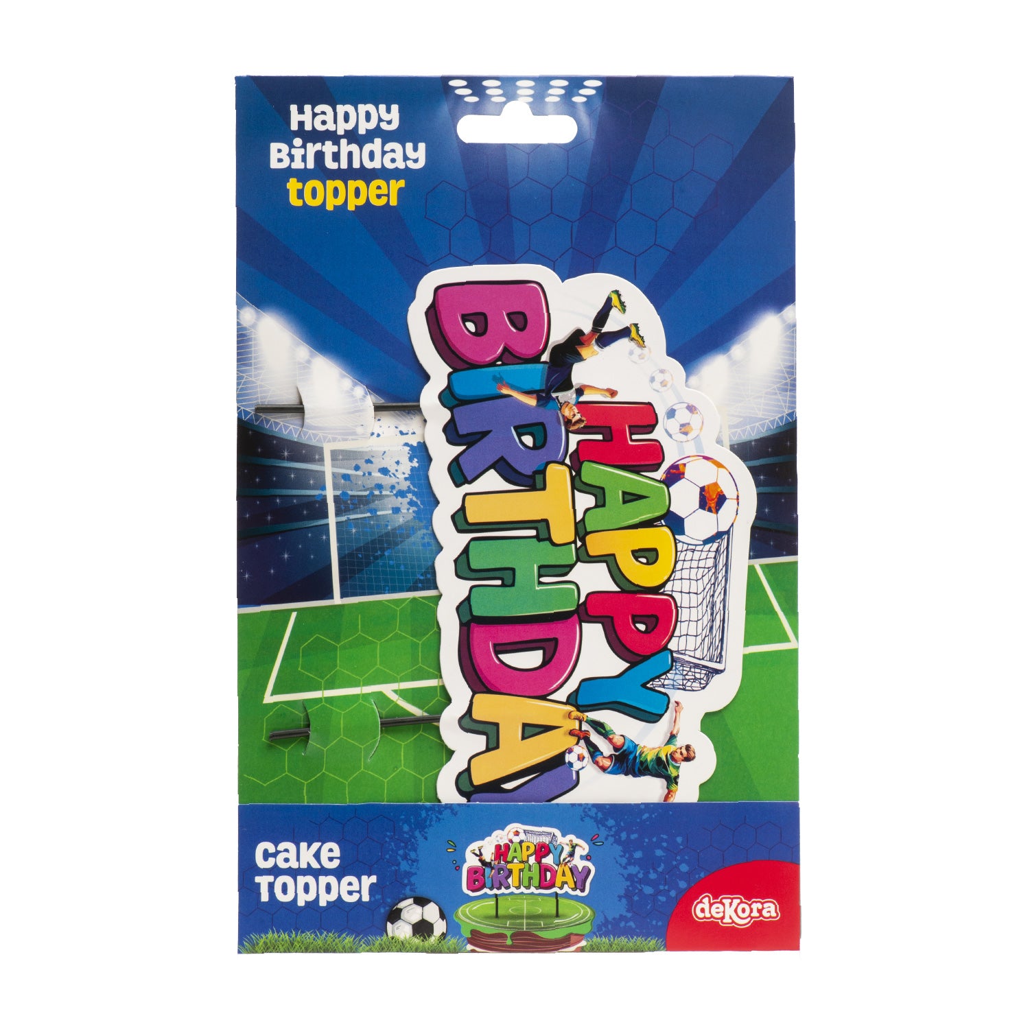 Kaketopper Fotball 17,5CM