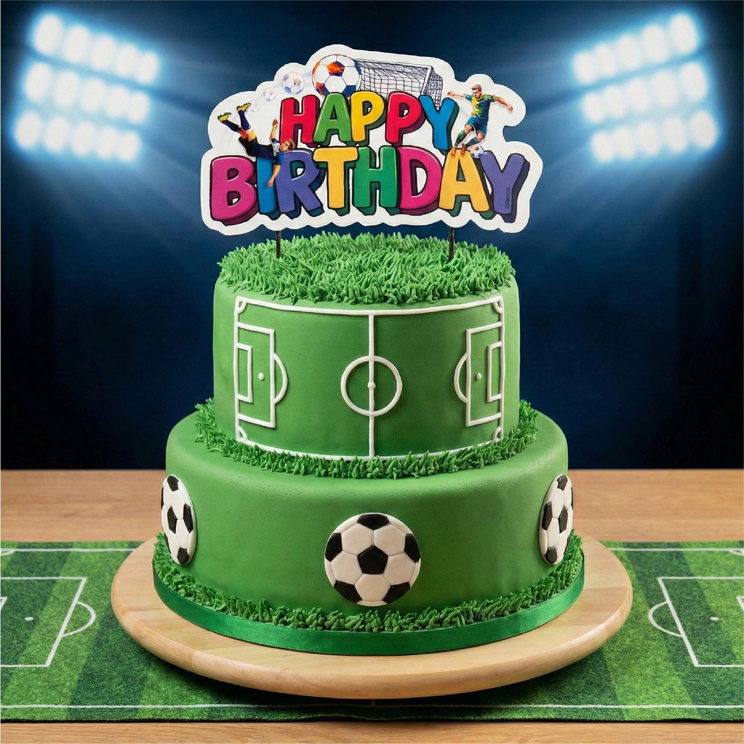 Kaketopper Fotball 17,5CM