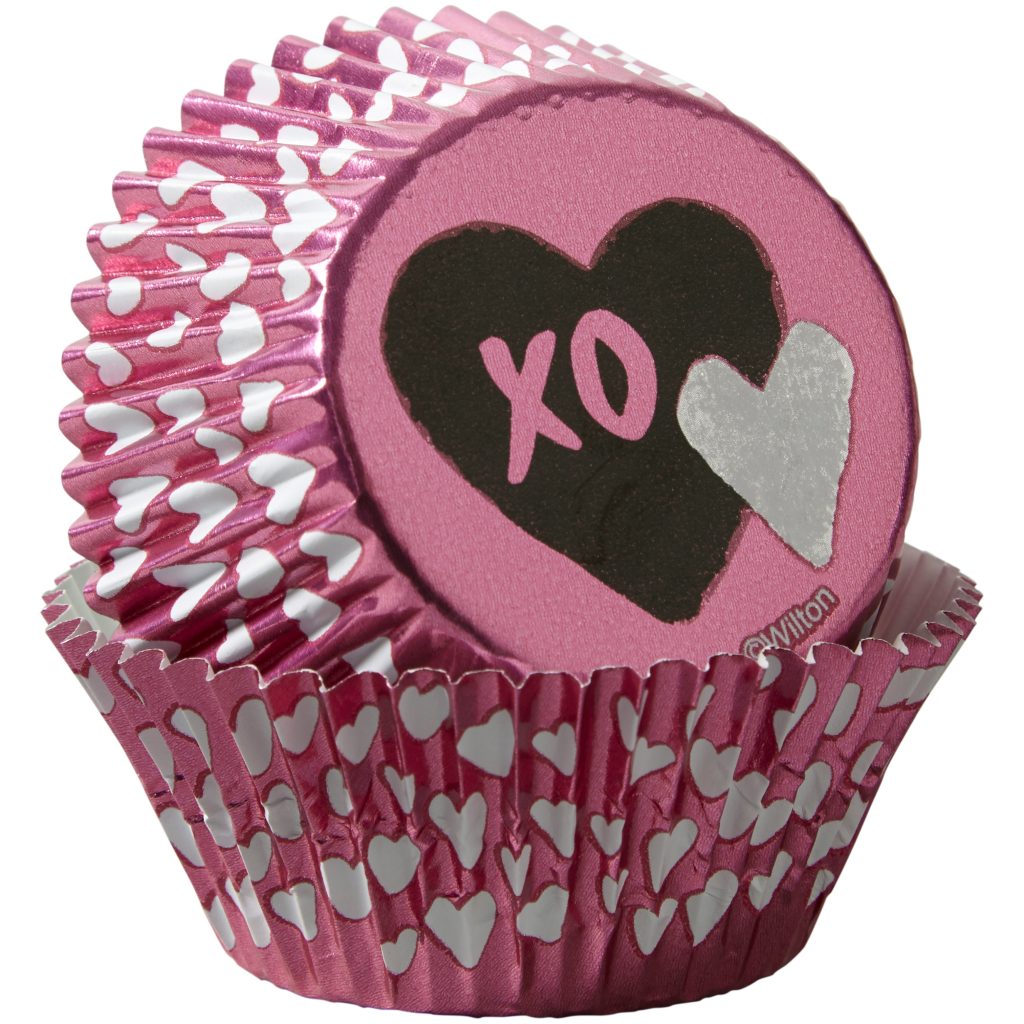 Muffinsform STD Foil Heart, 24 stk