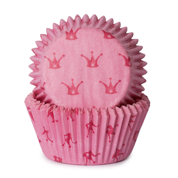 Muffinsform STD Prinsessekrone Rosa, 50 stk