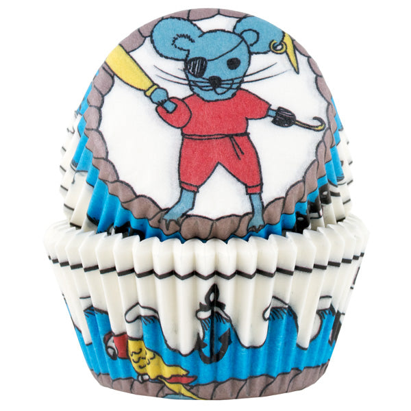 Muffinsform STD Pirat mus, 50 stk