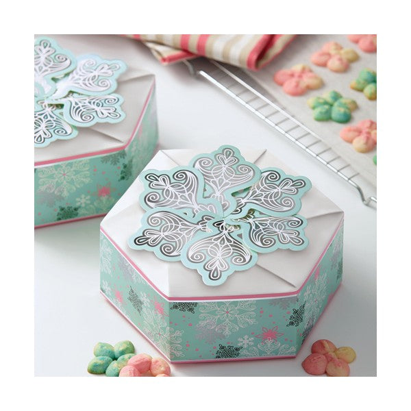 Kakeboks Snowflake Hexagon 3 Stk