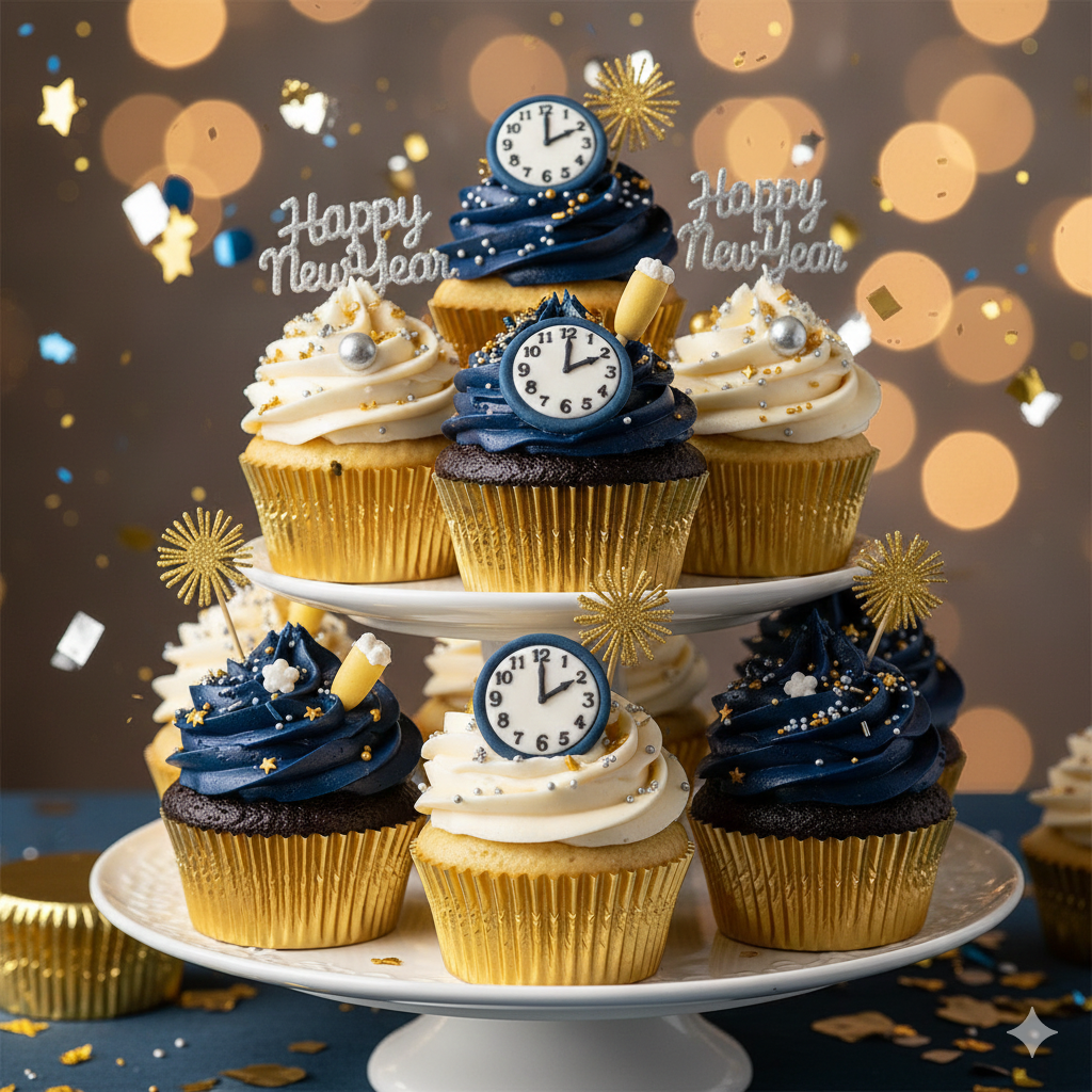 Muffinsform STD Gull, 45 stk