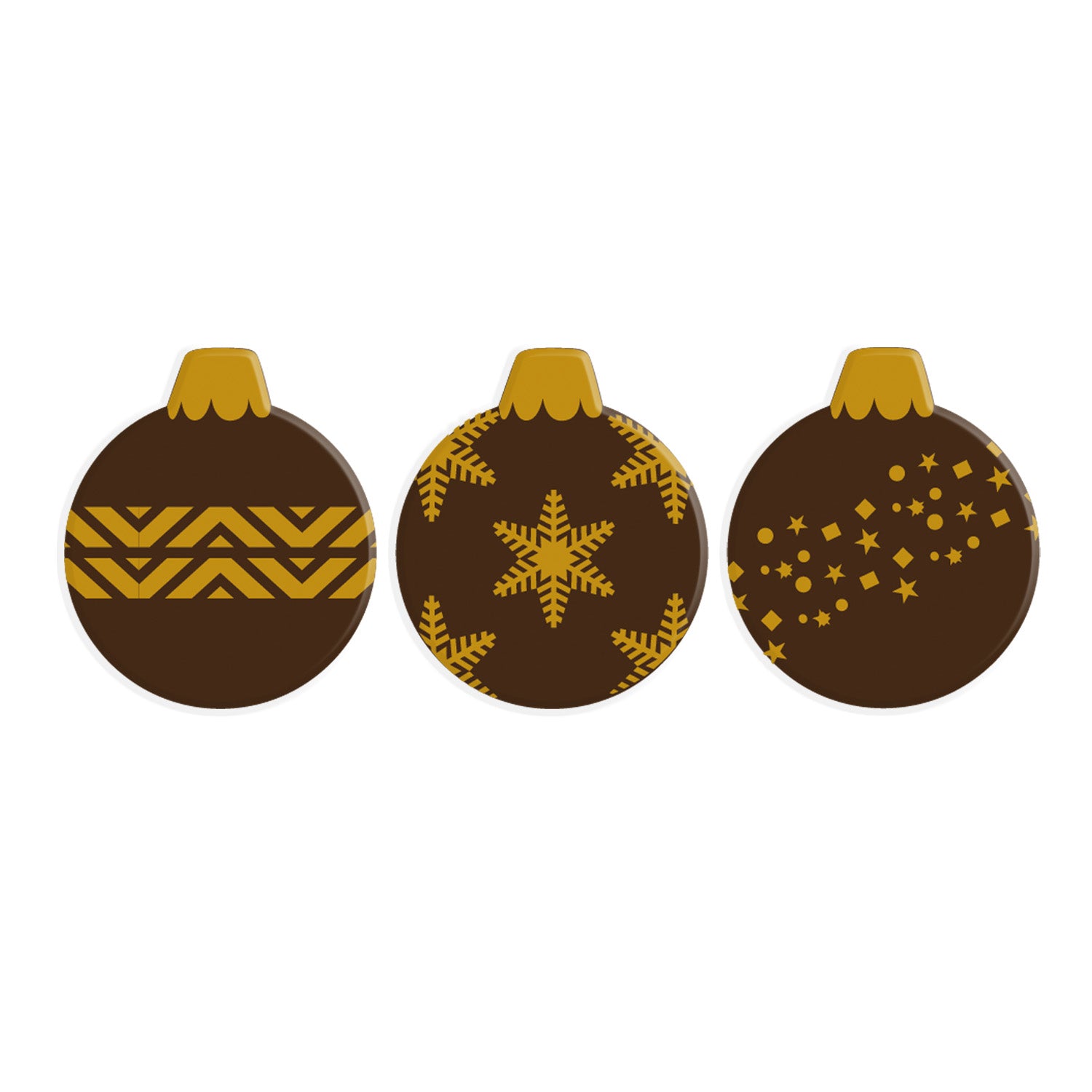 Sjokoladepynt Julekule 135 stk