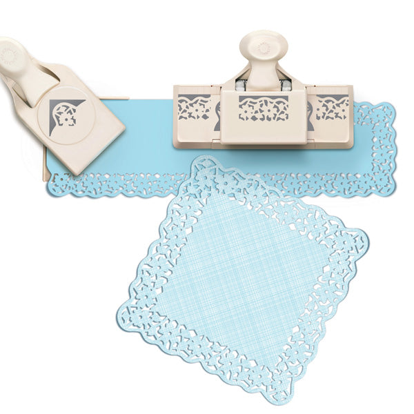Large Punch Around the Page Set Floral Crochet