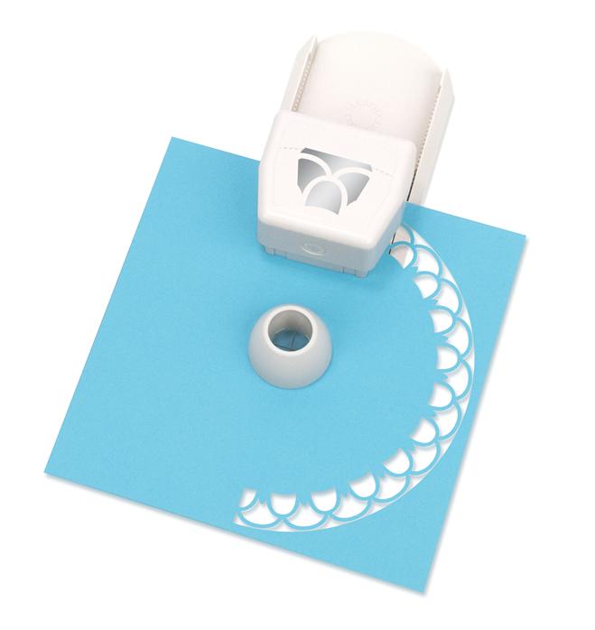 Punch Circle Border-Layered Flower Cartridge