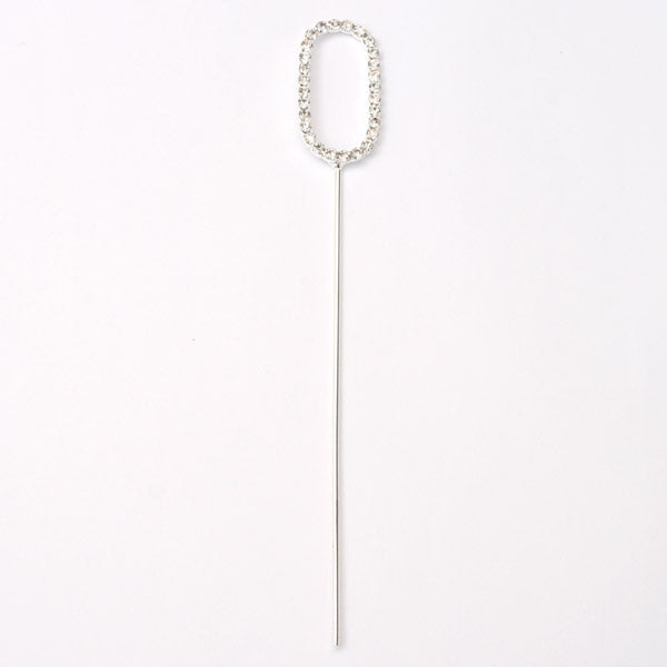 Kakepynt Tall 0 Sølv, H3,5 cm