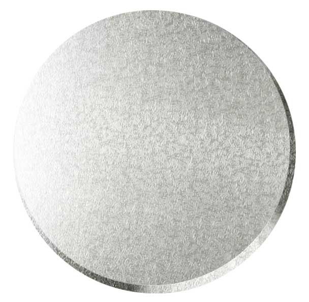Kakebrett runde 12mm tykk, 2pk, Sølv 25cm 2