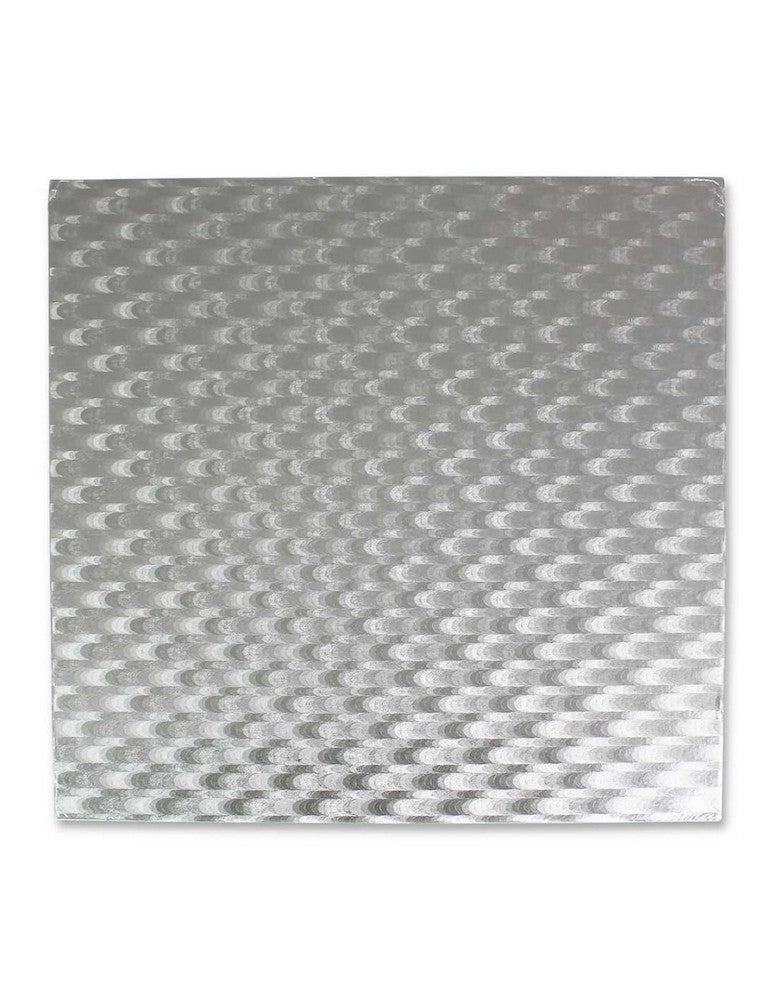 Kakebrett Kvadrat 12mm tykk, sølv 20cm 3