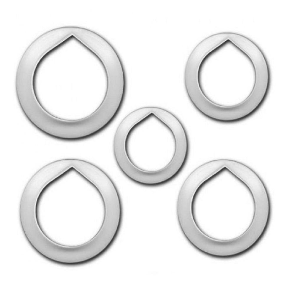 Utstikker Rose sett, 1,5 - 4,5 cm, 5 deler 2