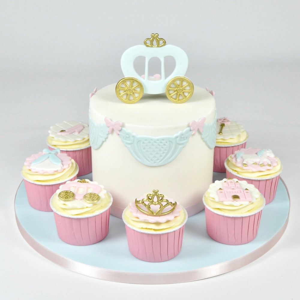 Utstikkersett Prinsessevogn, 3 deler, 10 cm 2