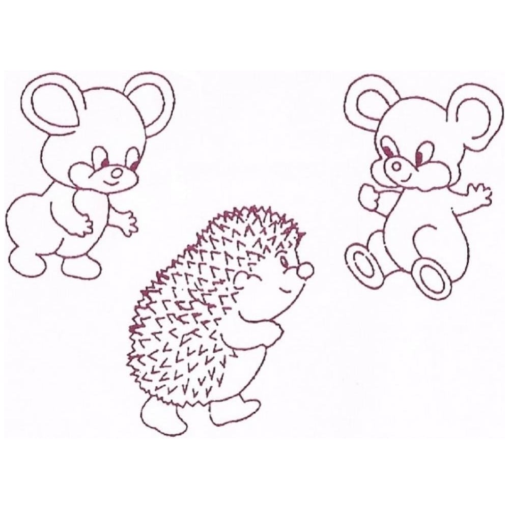 Utstikker MICE & HEDGEHOG, 3-6 CM 2