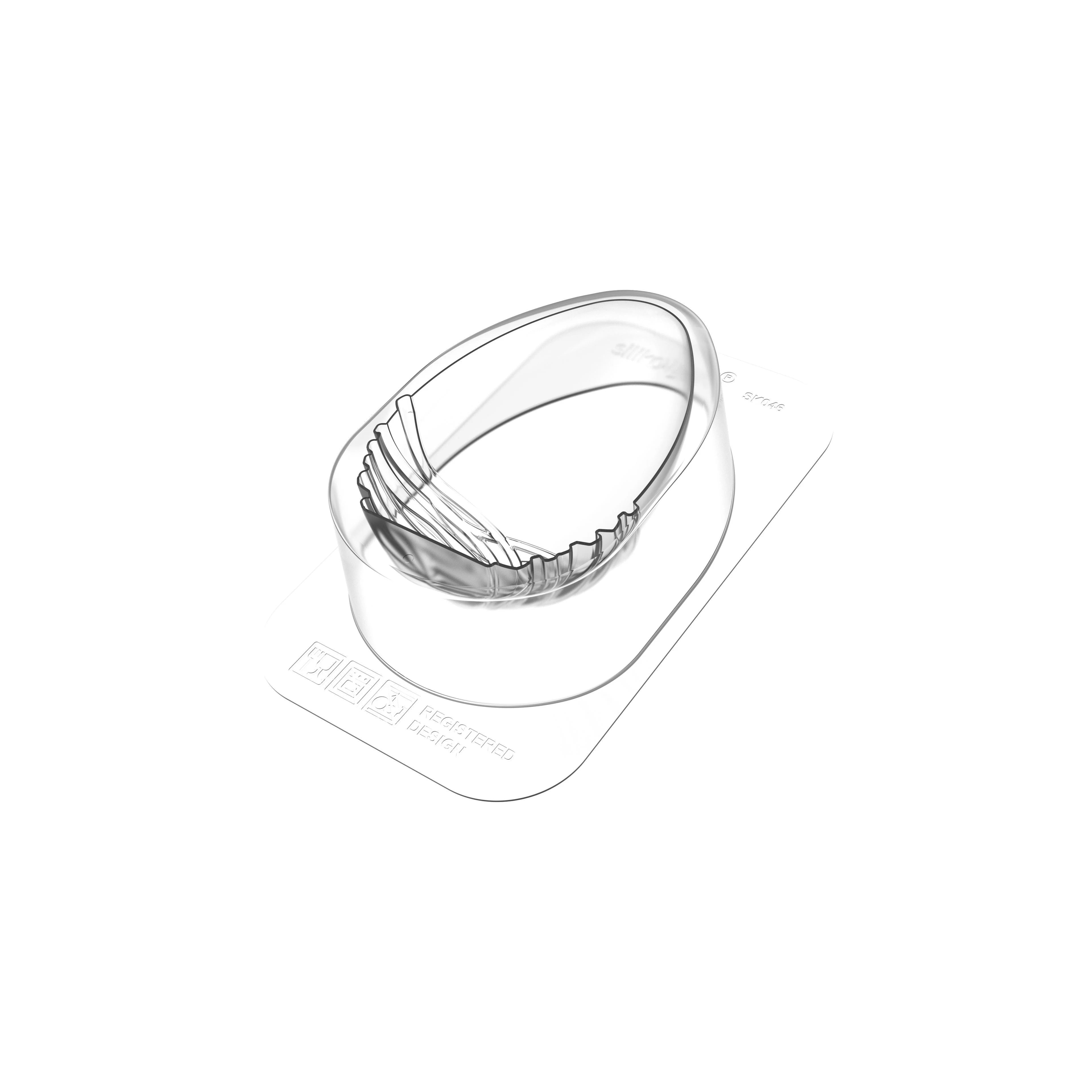 Konfektform Egg m/rede 6x12cm H16cm 2