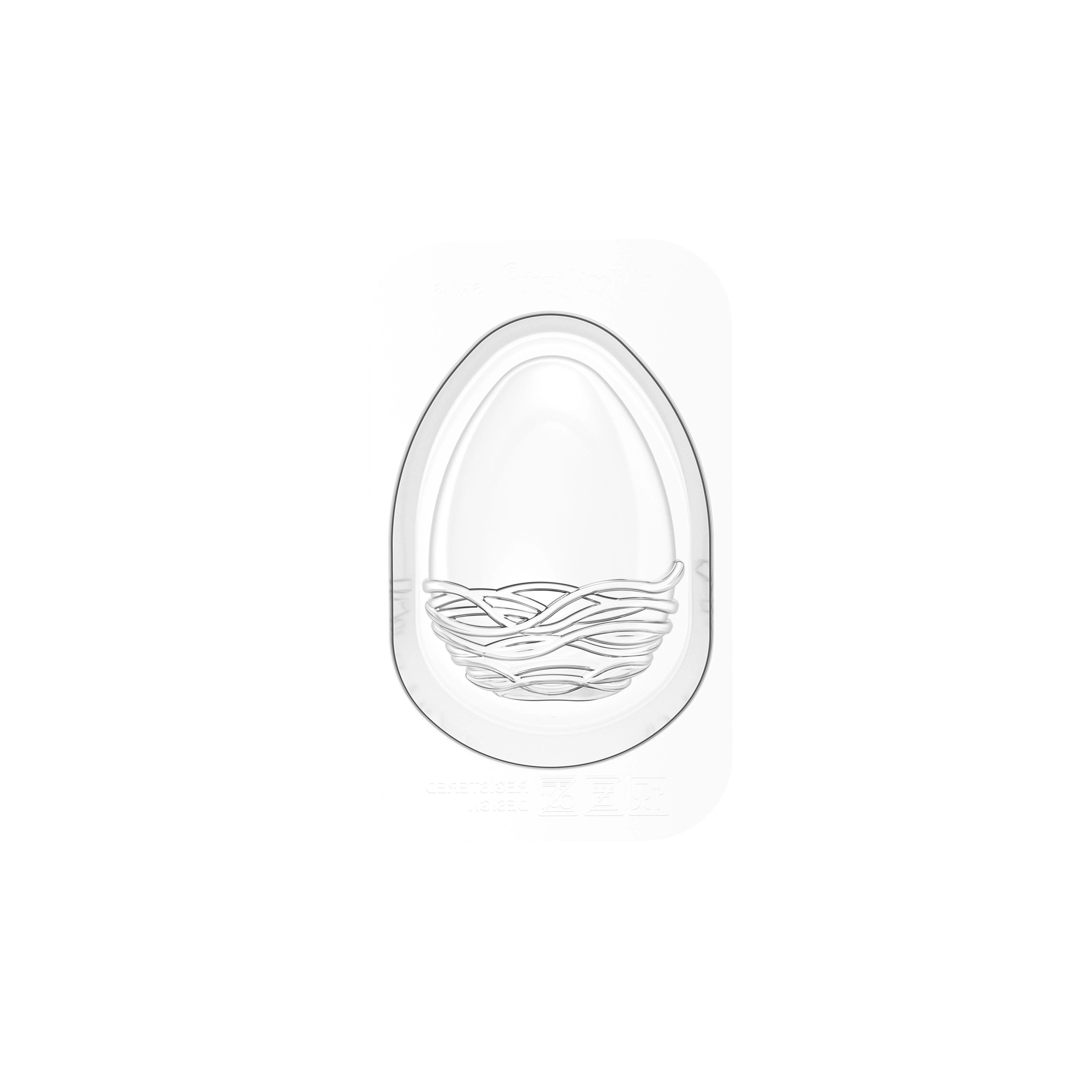 Konfektform Egg m/rede 6x12cm H16cm 4