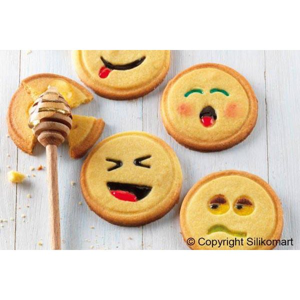 Utstikker Smiley, 4 ass stempler 2