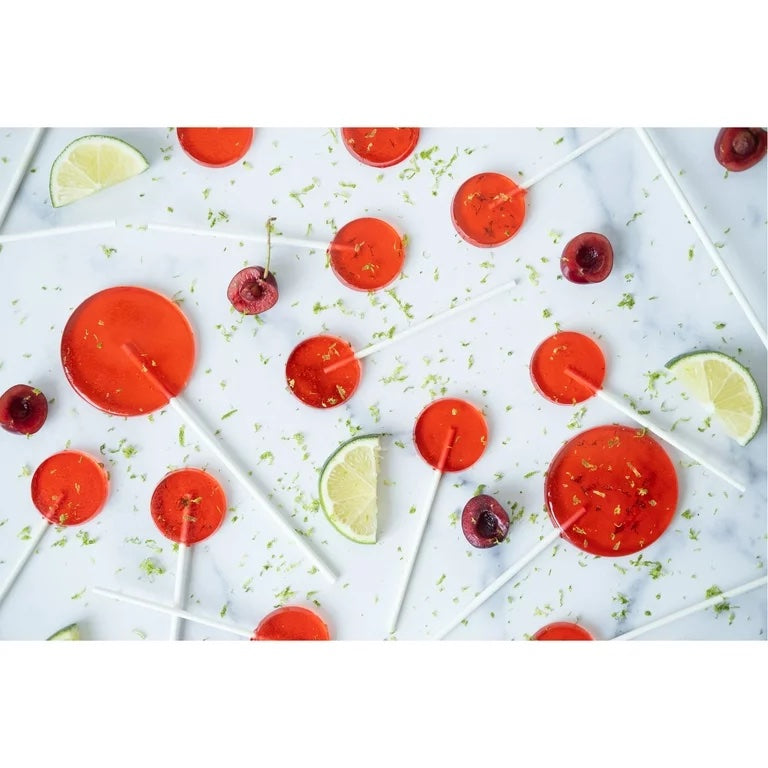 Konfektform Silikon Lollipop Runde 8 stk, 2 pk 3