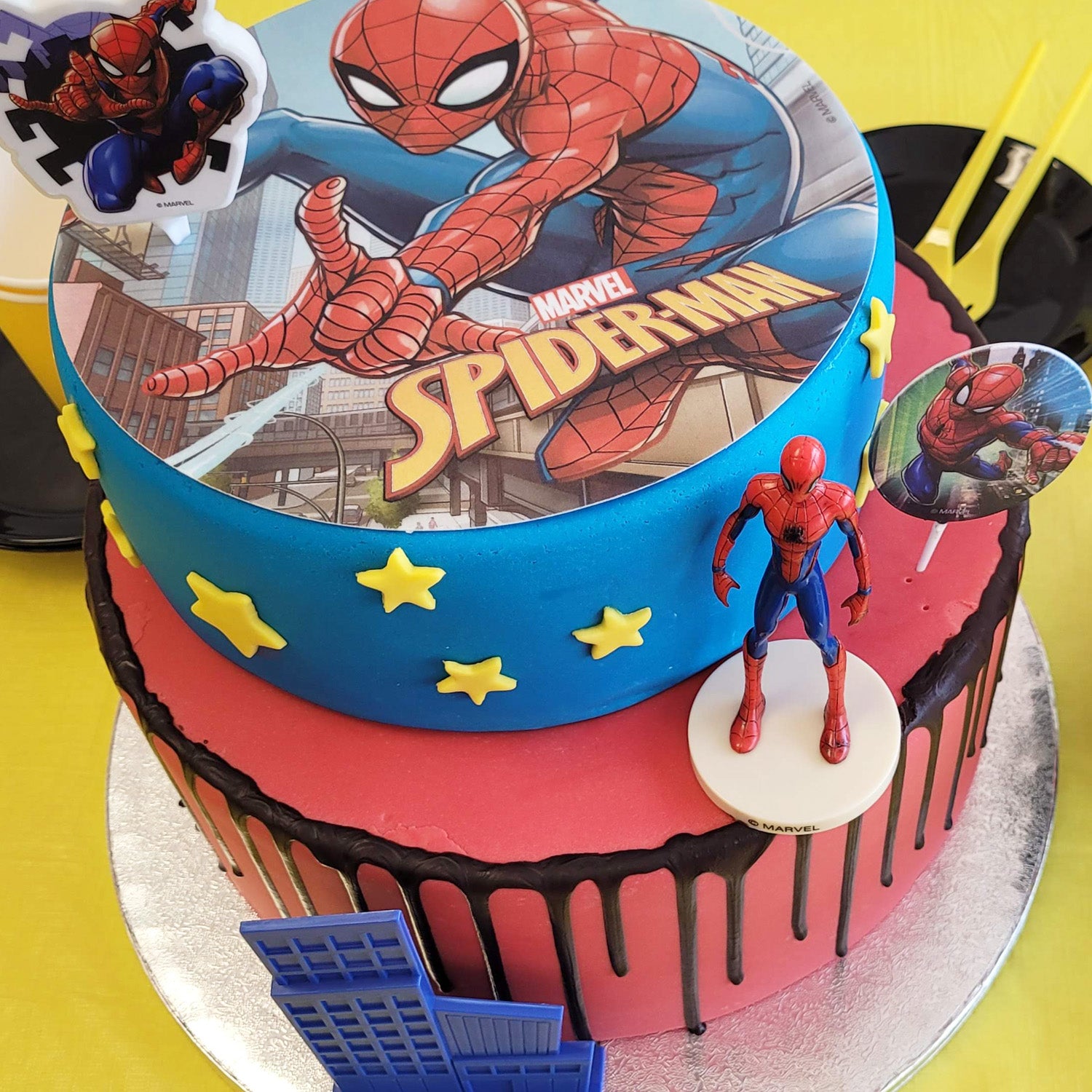 Partypakke Spider-Man 4 deler 4