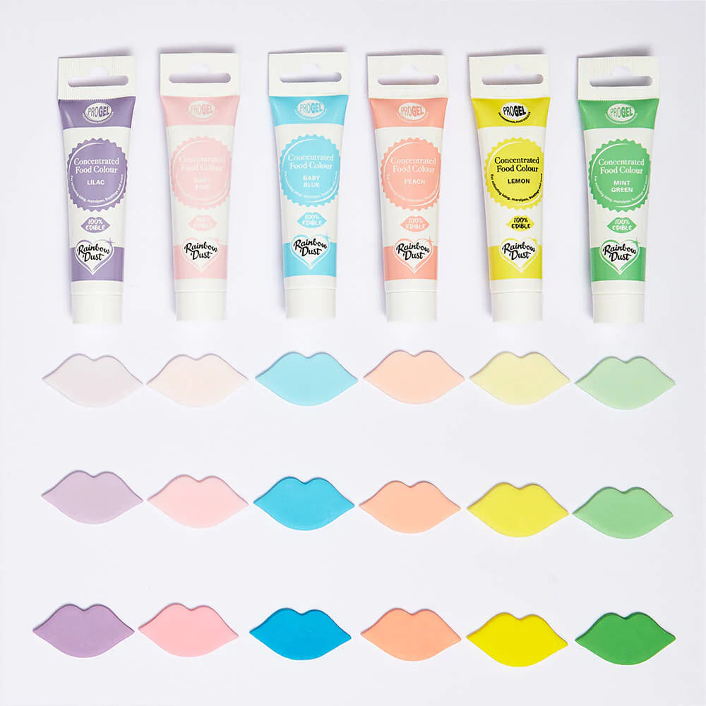 ProGel Pastafarger Pastel, sett av 6