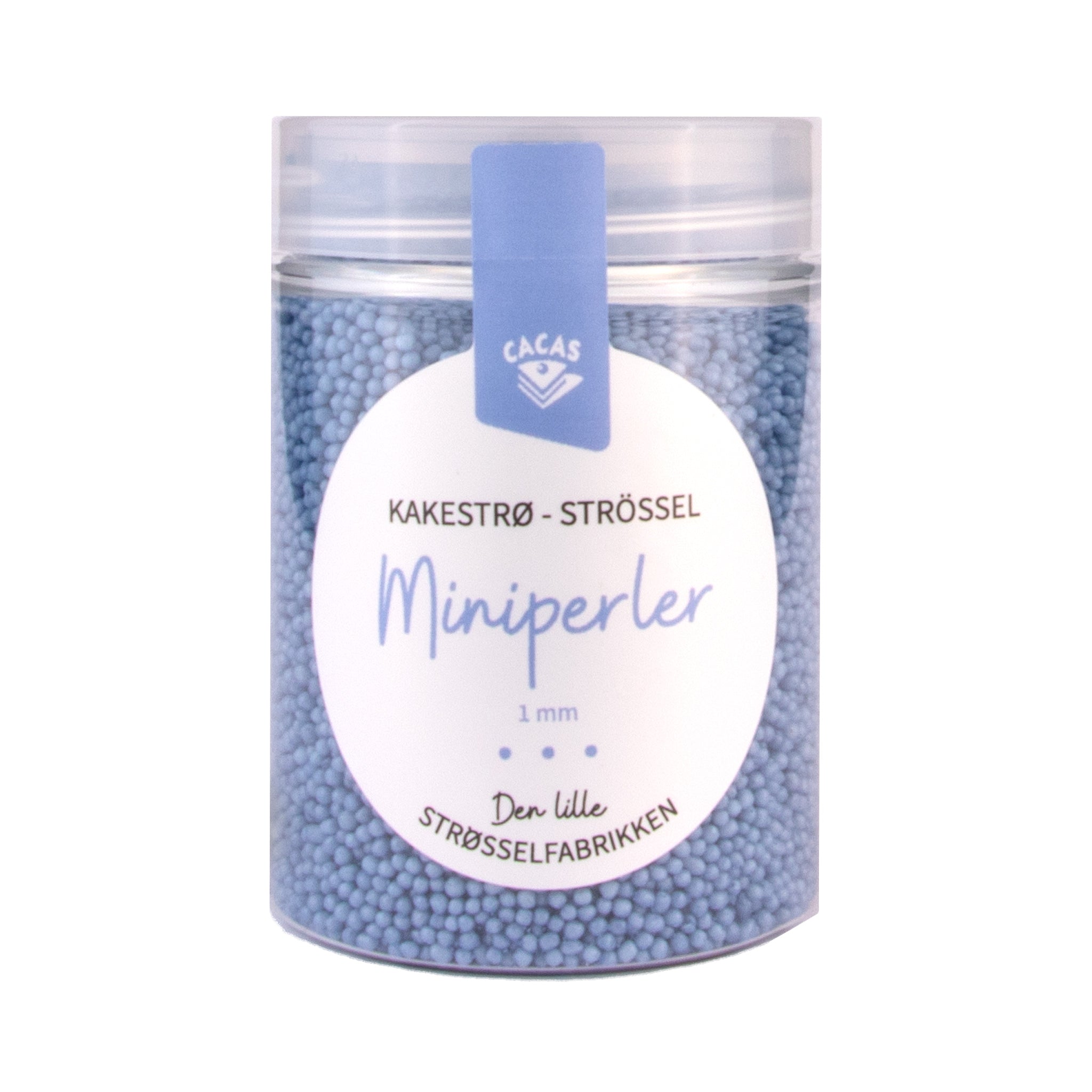 Kakestrø Miniperler Blå Indigo 1mm 90g 2
