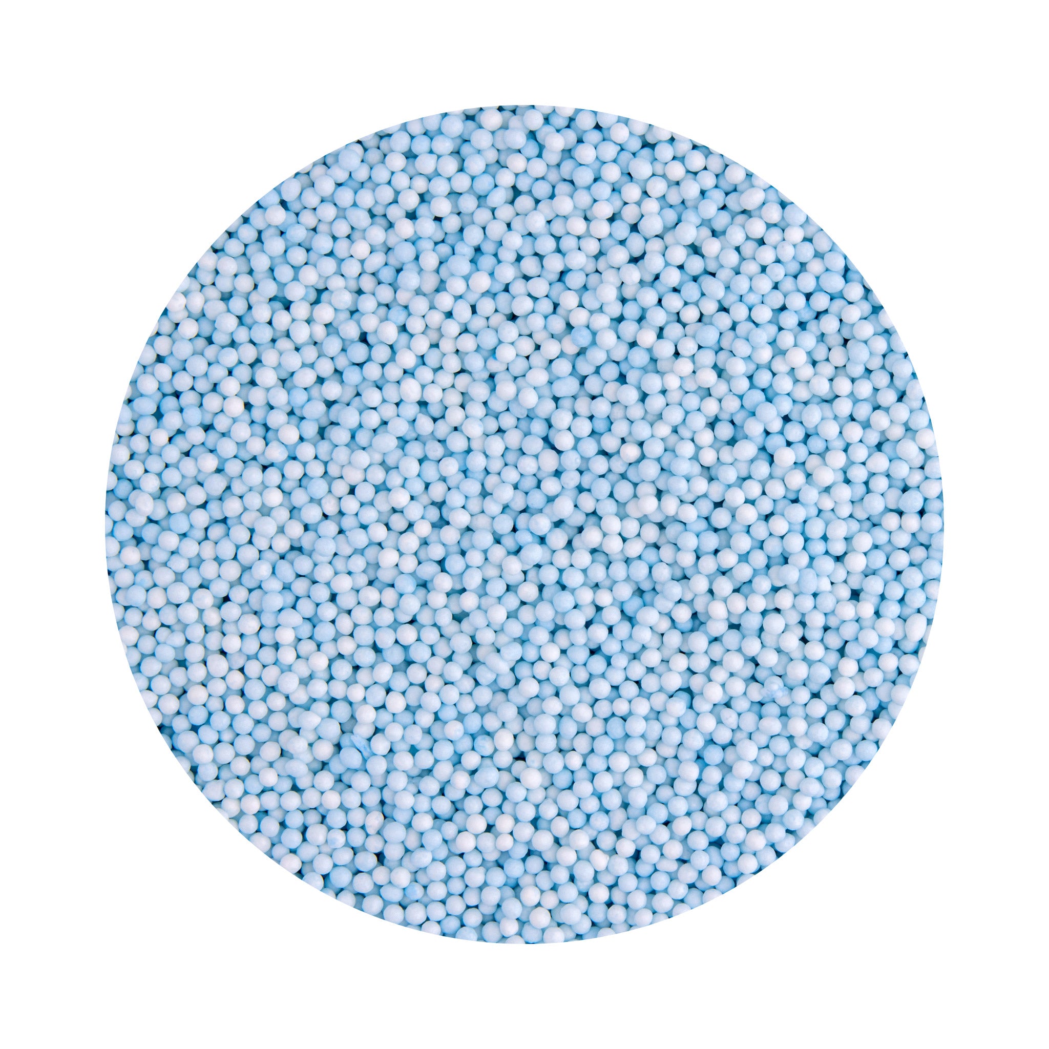 Kakestrø Miniperler Blå Pastell Økologisk 1mm 90g