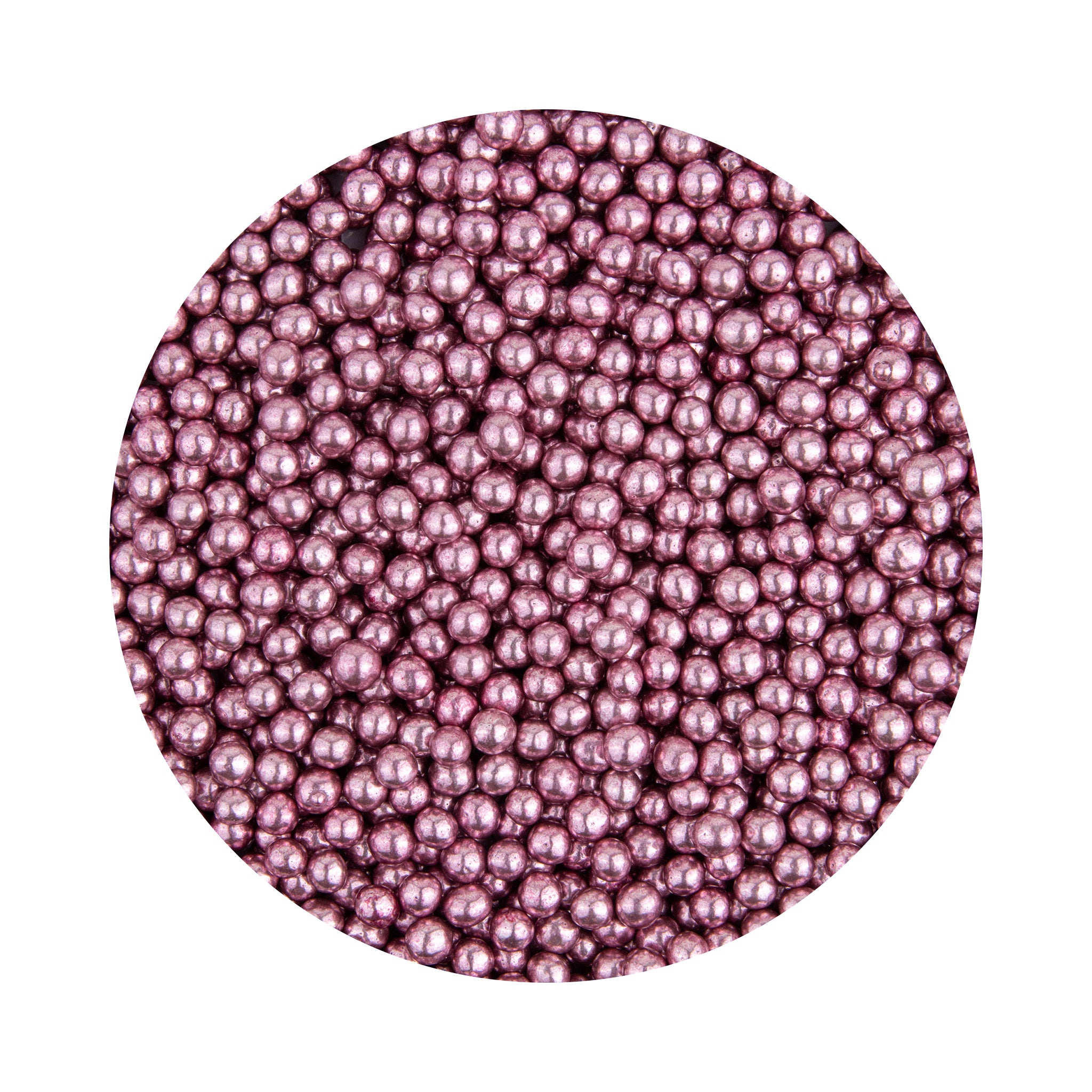 Kakestrø Perler Rosa Shiny 4mm 90g
