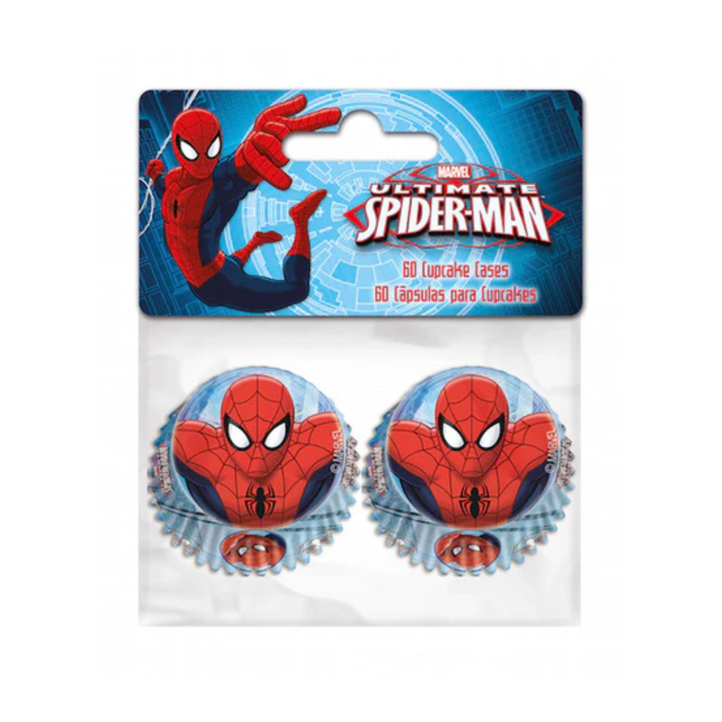 Muffinsform MINI Spiderman, 60 stk