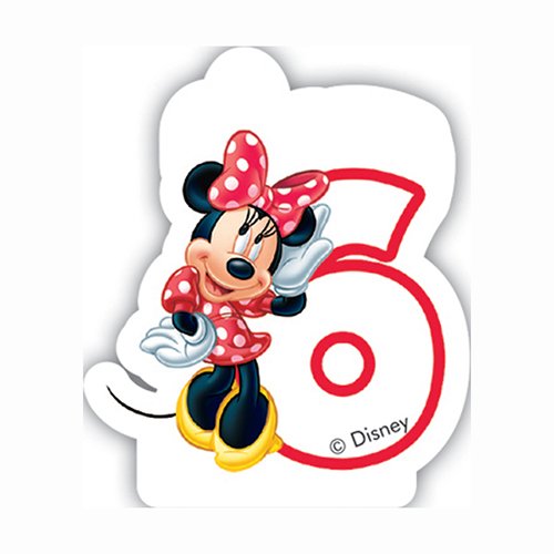 Nummerlys #6 med Minnie Mouse