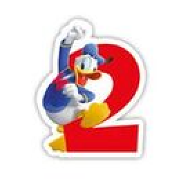 Nummerlys #2 med Mickey Mouse
