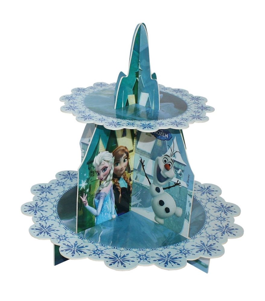 Kakestand i papp med Frozen motiv