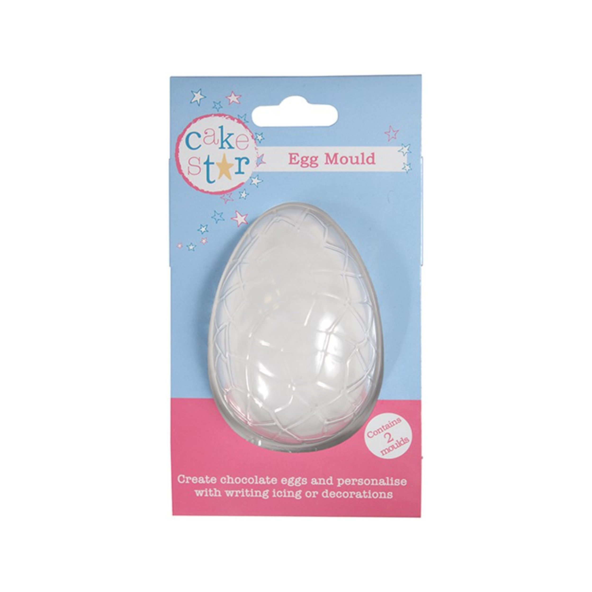Sjokoladeform Egg Krakelert 9 cm