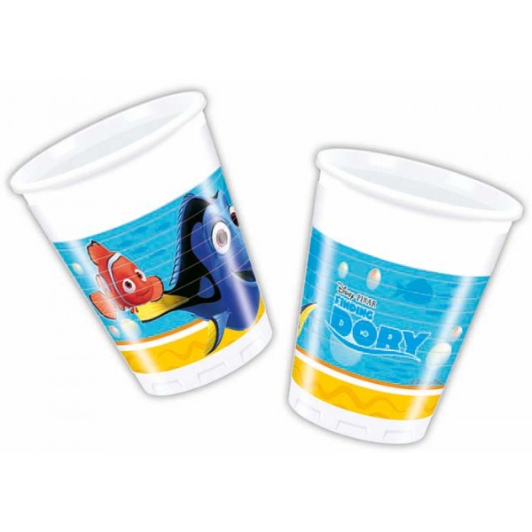 Drikkekrus i plast, Finding Dory 8 stk