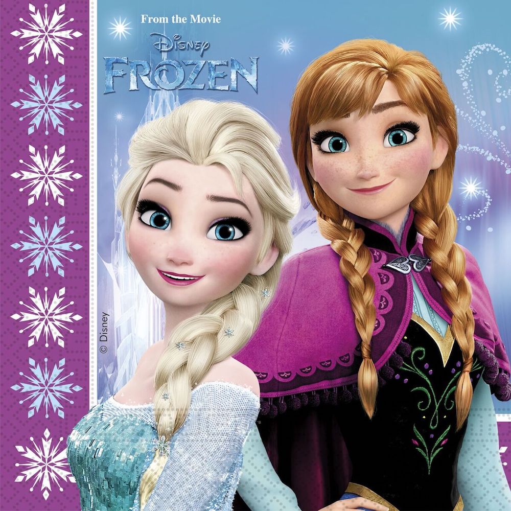Papirservietter Frozen 20 stk, 33x33cm