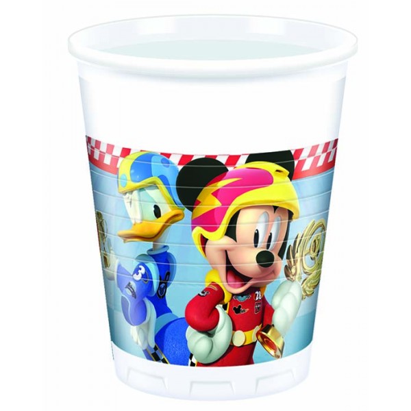 Drikkekrus i plast, Mickey Mouse 8 stk